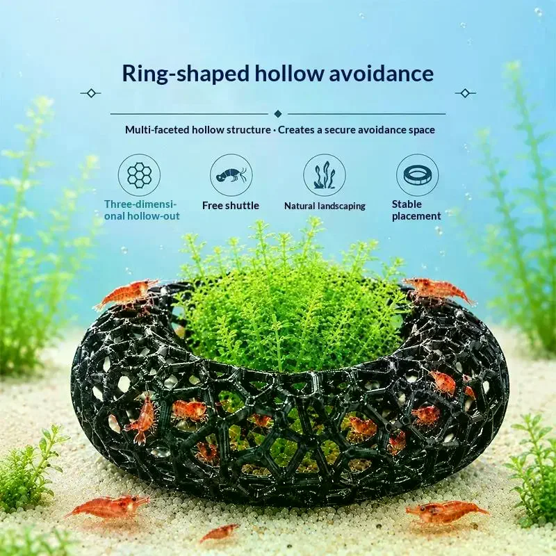 Refugio para Camarones en Form - Aquarium Plant Rings reseña y precio