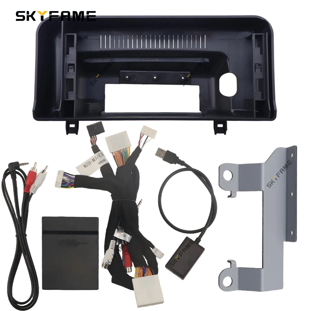SKYFAME Car Frame Fascia Adapter Canbus Box Decoder Android Radio Dash Fitting Panel Kit For Mazda 3 Axela CX-30