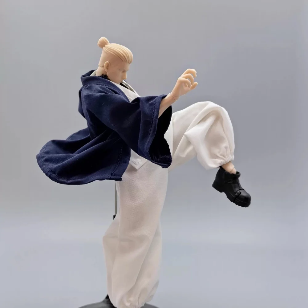 【No Figure】Handmade 1/12 Scale Male Soldier Gojo Satoru Clothing Accessories Battle Suit For 6''Action Figure Model Fit Shf - view 4