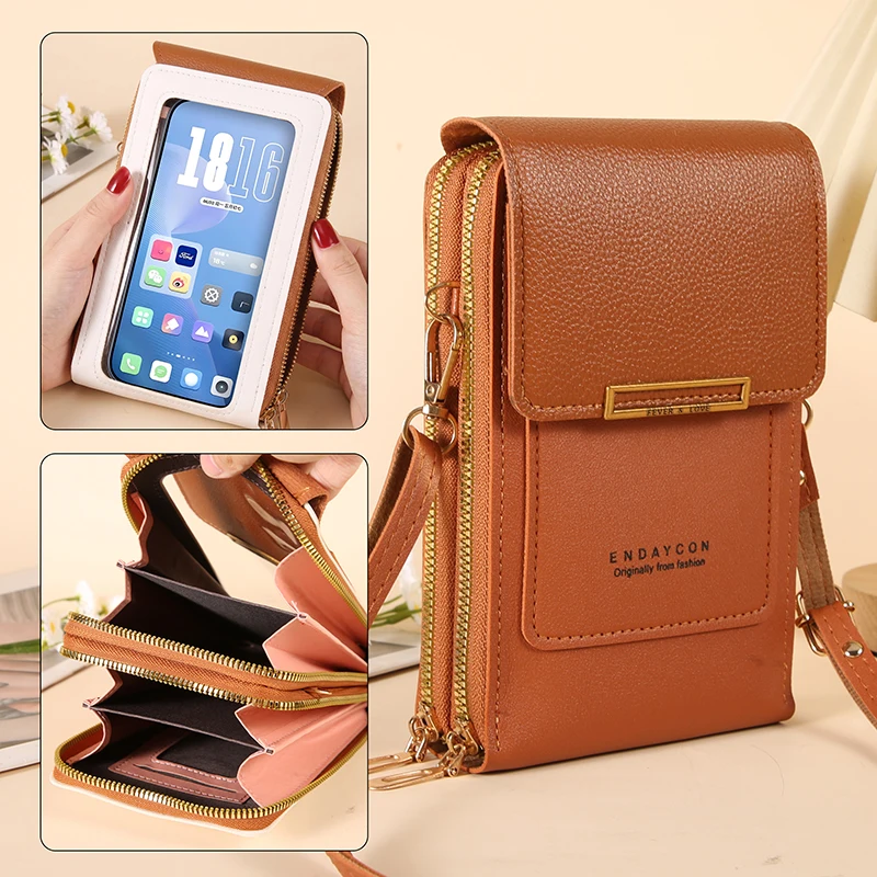 Women Accessories Pouch - Женская сумка-кроссбоди ENDAYCON для телефона с