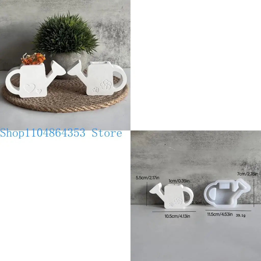 

652F Sturdy Silicone Mold For Watering Can Flower Arrangements Easy To Clean Suitable For Creative Homes And Gift Projects