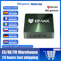 BMAX Mini PC B6 Power Intel Core i7-1060NG7 Windows 11 16GB DDR4 1TB NVMe SSD WIFI6 Bluetooth 5.2 Support 4K Desktop Computer
