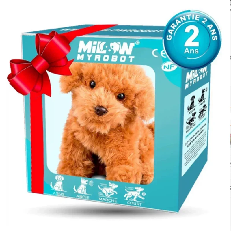 2026New Leuke Pluche Robot Puppy Interactief Wandelen Gesimuleerde Puppy Blaffen Staart Kwispelende Puppy Knuffel Kinderen (Zonder Batterij)