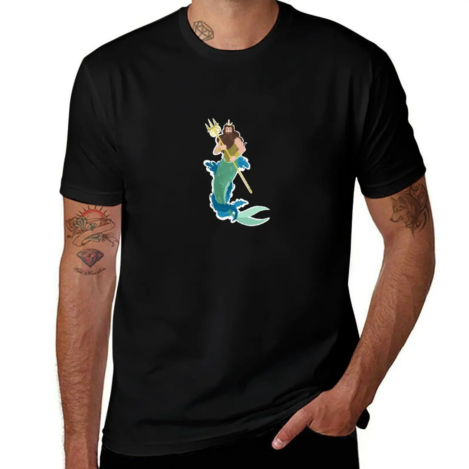 King Triton T-Shirt Lightweight Print T-Shirt