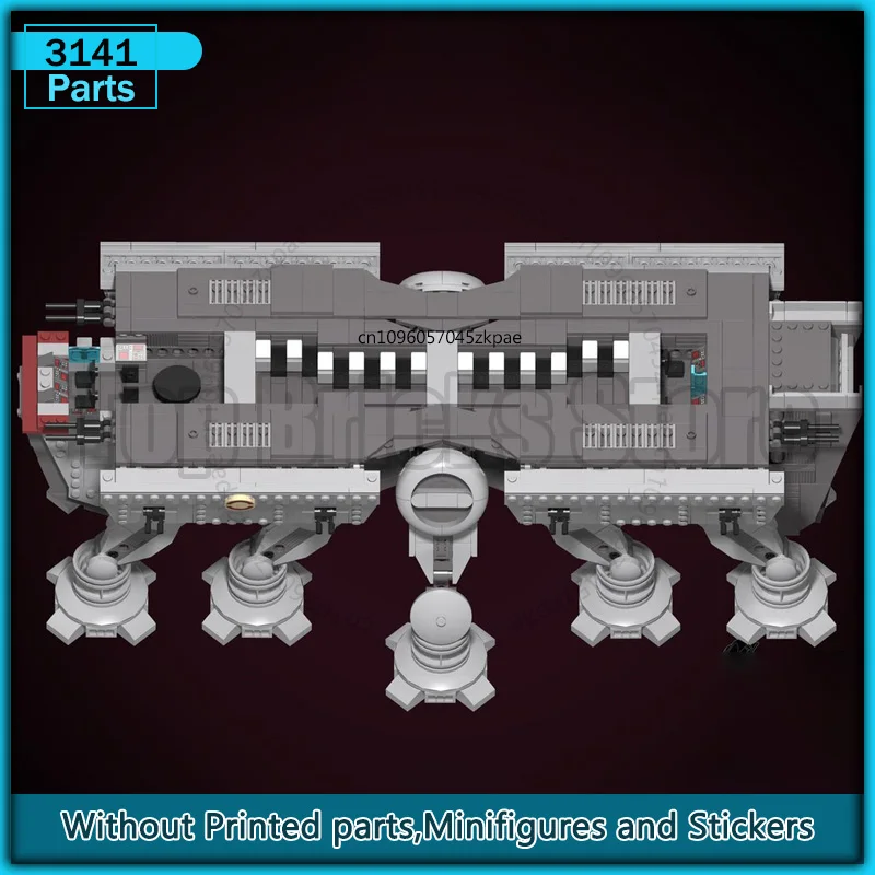 Piattaforma di atterraggio per tutti i terreni AT Walker MOC Building Block Modello di film spaziale Assemblaggio fai-da-te Collezione di esposizioni Giocattoli di trasporzione