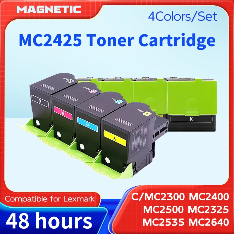 Scatola di inchiostro MC2425 per stampante HP Lexmark MC2400 MC2500 MC2640 MC2425 MC2535 MC2640 C2325 C233HK0, C233HM0, C233HK0, C233HM0