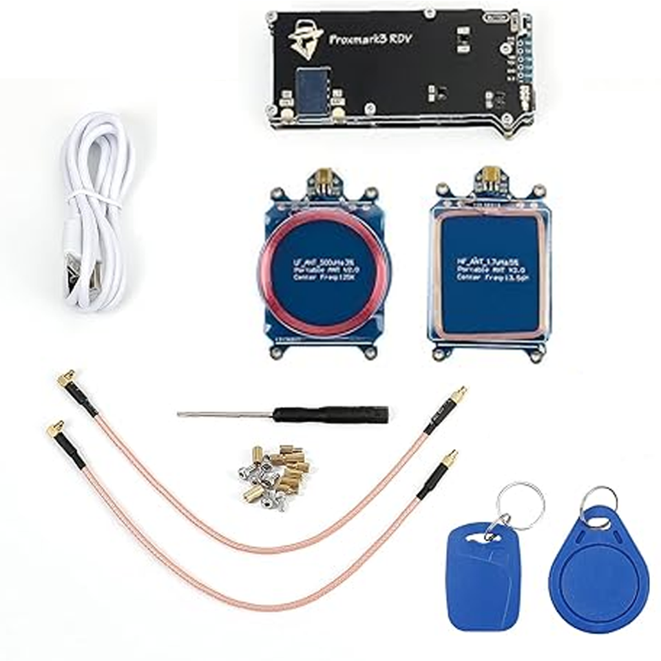 Proxmark3 Rev2 Kit Smart Chip Card Reader NFC Card Programmer RFID Clone Copier 125Khz Token Writer 13.56Mhz IC ID Duplicator 