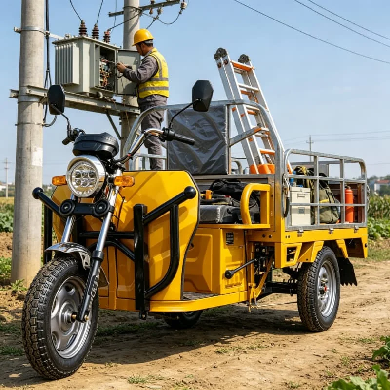 Light Electric Commuter Tricycle 60V 1000W Daily Travel Park Shopping Community Use Customized 3 Wheel Street Electric Vehicle