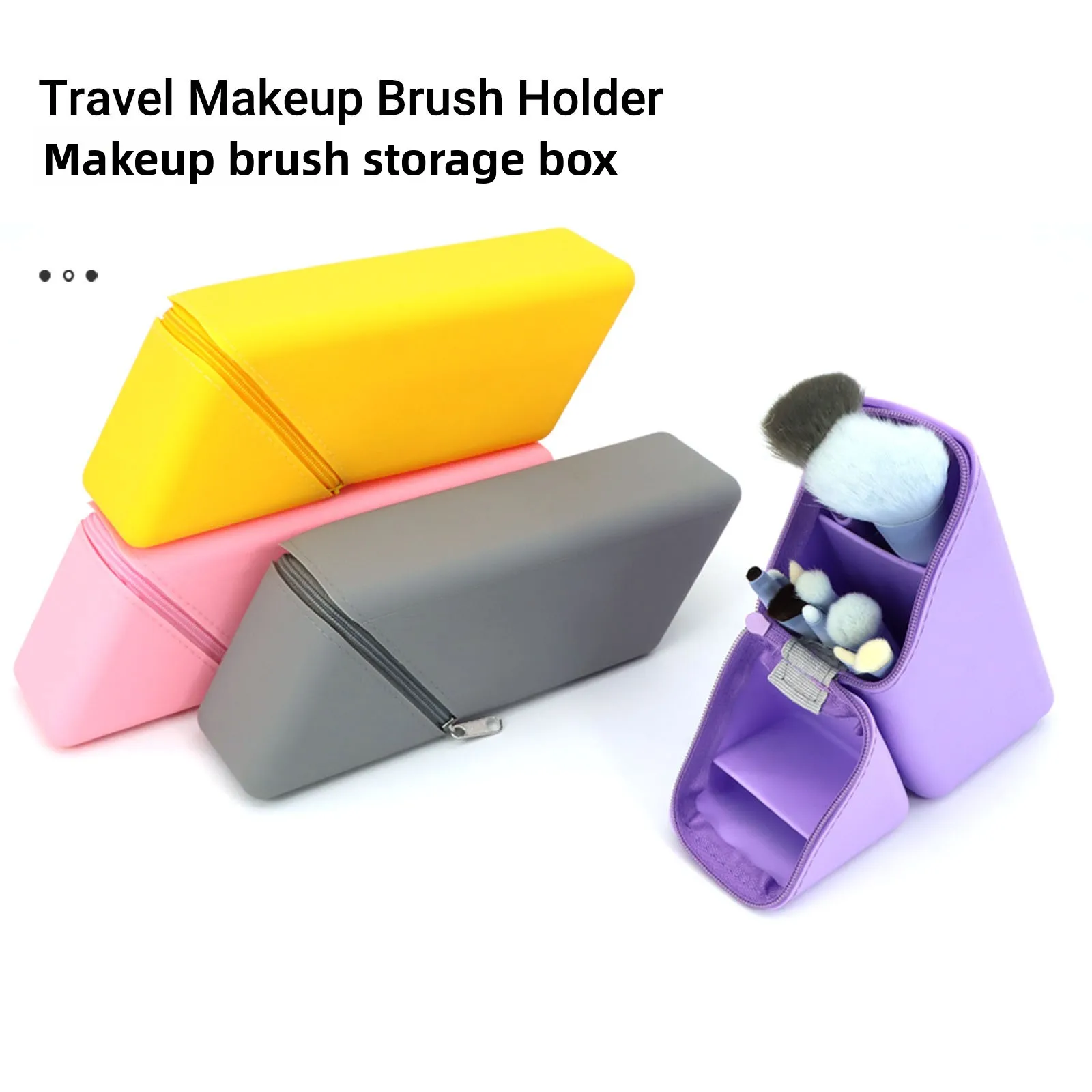 

Сумка для хранения косметических инструментов легко доступается и хранить силиконовую коробку большой емкости.