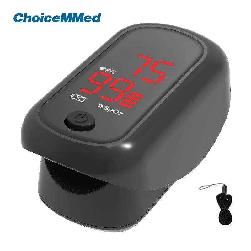 ChoiceMMed Portable Medical Finger Pulse Oximeter Blood Oxygen Saturation Meter Heart Rate SpO2 PR LED Oximetro De Dedo Monitor