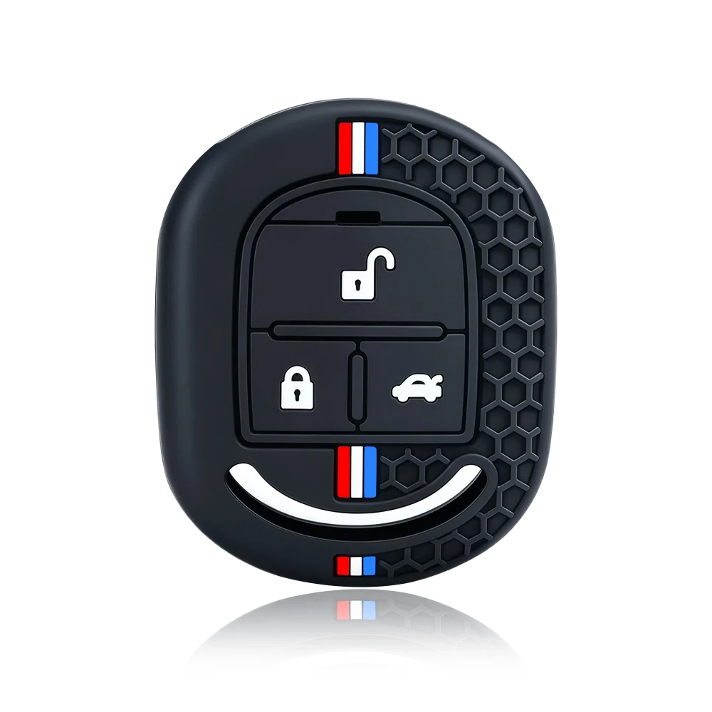 1PCS For Chevrolet Lacetti ( 2003 - 2012 ) Daewoo Nubira ( 2008 - 2010 ) 3 Buttons Silicone Remote Car Key Cover Shell Fob