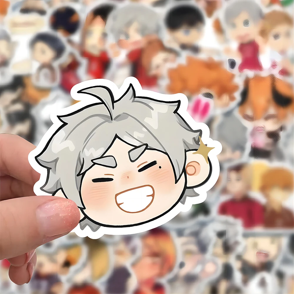 10/30/63pcs Kawaii Haikyuu!! Anime Stickers Cute Hinata Shoyo Cartoon Sticker Phone Suitcase Notebook Q-version Graffiti Decals