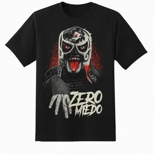 Penta El Zero Miedo Merch  Tee T-shirt Merch Men Short Sleeve Tee Unisex Tops Clothes Causal Female Y2K Tops