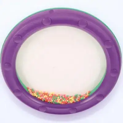 

Plastic Particles 10 Inch Kids H Drum Toys Percussion Instrument Wave Bead Drums Musical Toy Children Drum Sea Sound Sturdy