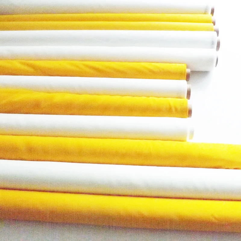 Free Shipping! High Tension 43T 80um 170CM  50M Silk Screen Printing Cloth Mesh With White Yellow Color