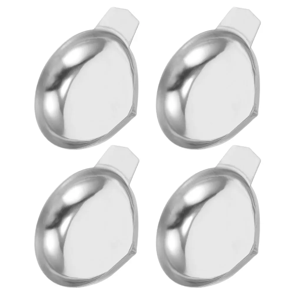 4 Pcs Diamond Weighing Pan Craft Dish Jewelry Tool Boats Aluminum Foil Stainless Steel