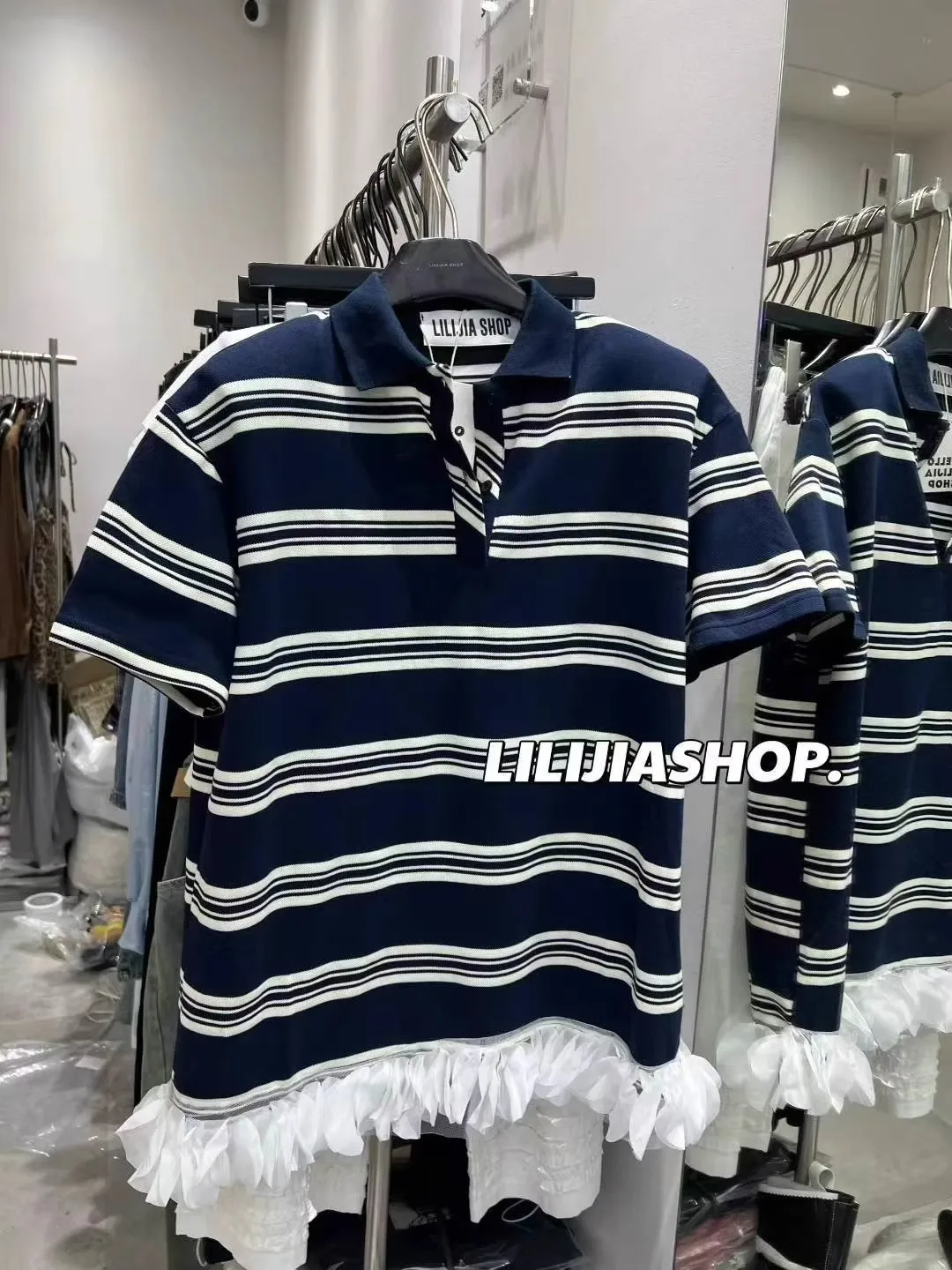 

Новая летняя женская футболка свободного кроя в полоску, дышащая, влагопоглощающая, в корейском стиле, от Dongda Gate