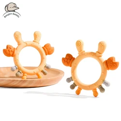 1 Stuk Baby Tandjes Speelgoed Cartoon Krab Teaser Is Bpa-Vrije Baby Sensorische Touch Speelgoed Pasgeboren Tandverzorging Accessoires Een Cadeau Voor Baby