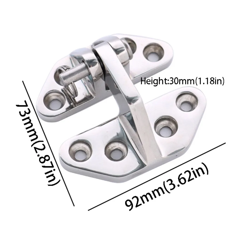 316 Stainless Steel Boat Hinge Shaped Strap Heavy-Duty Strap Hinge Flip Hinge Butterfly Hinge Stainless Steel Hinge Door