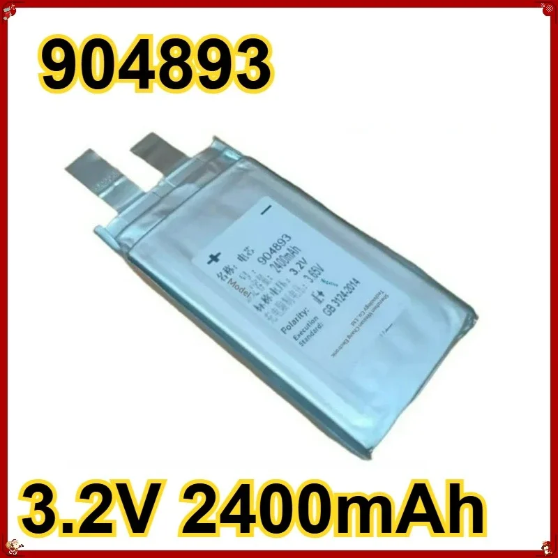 for 904893 3.2V 2400mAh for DIY Projects Soft Pouch Cell Charging Voltage LiFePO4 Power Battery