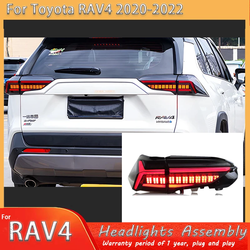 

Car Lights For Toyota RAV4 Taillights 2020-2023 RAV4 LED Tail Lamp Dynamic Turn Signal Light Car Taillights Assembly