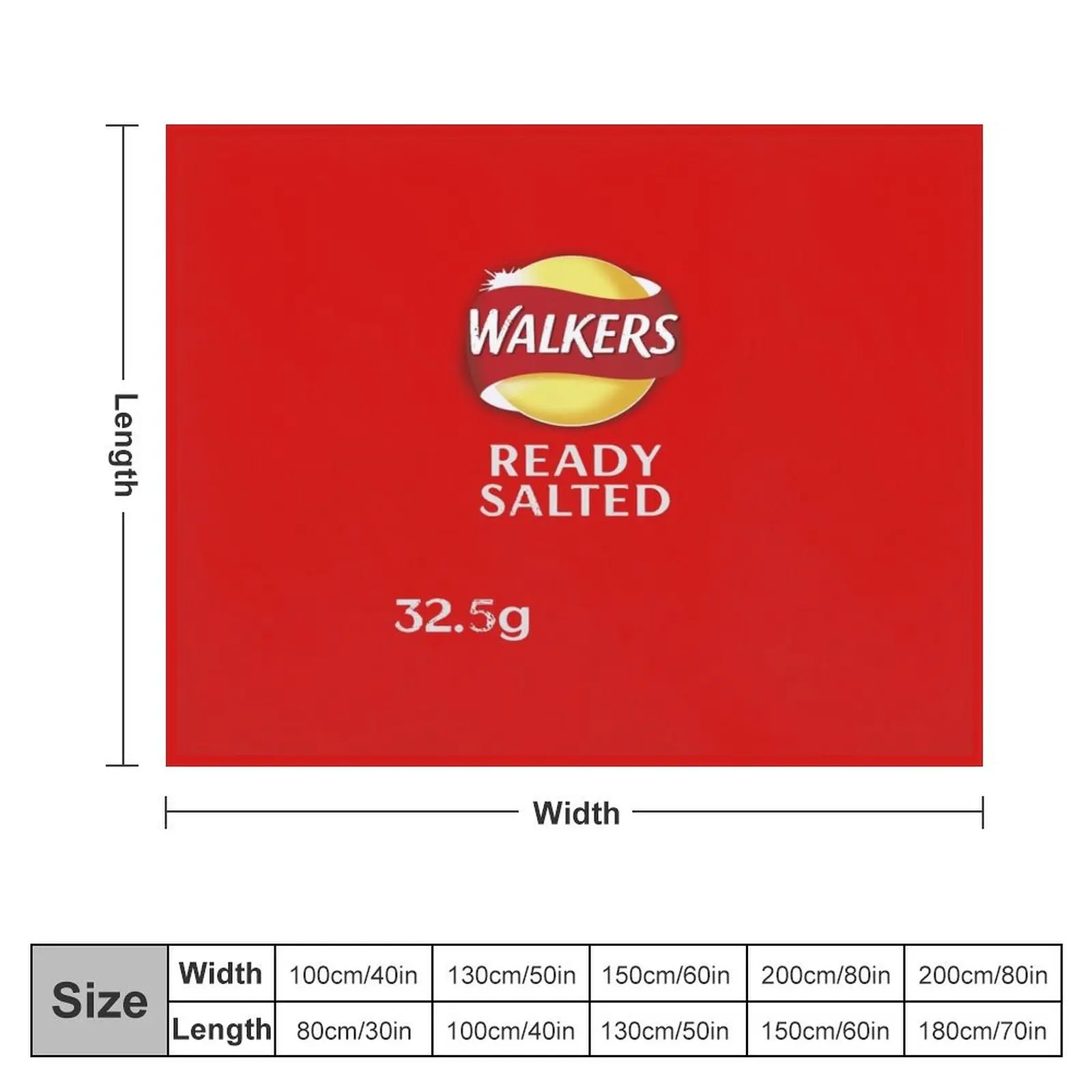 Walkers Ready Salted Crisps design Throw Blanket Summer Beddings Flannel Fabric Blankets Sofas Of Decoration Blankets