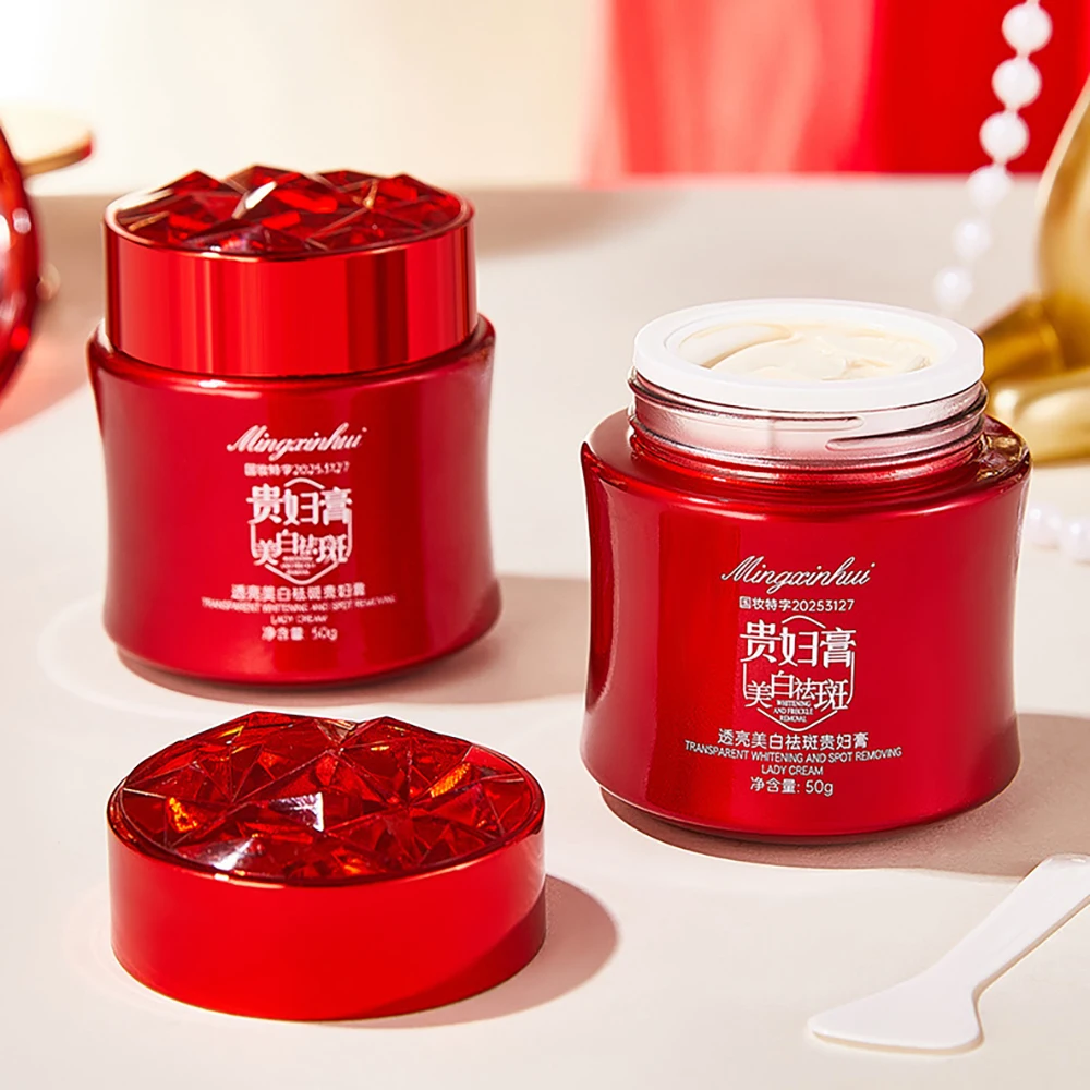 شفافة تبييض بقعة إزالة الماس الأحمر سيدة كريم تجديد الجلد ترطيب مغذي كريم وجه العناية بالبشرة الكورية #6