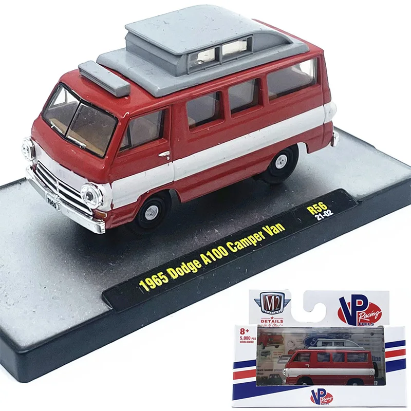 

1:64 M2 car model 1965 A100 Camper Van van simulation alloy car model collection ornaments with packaging