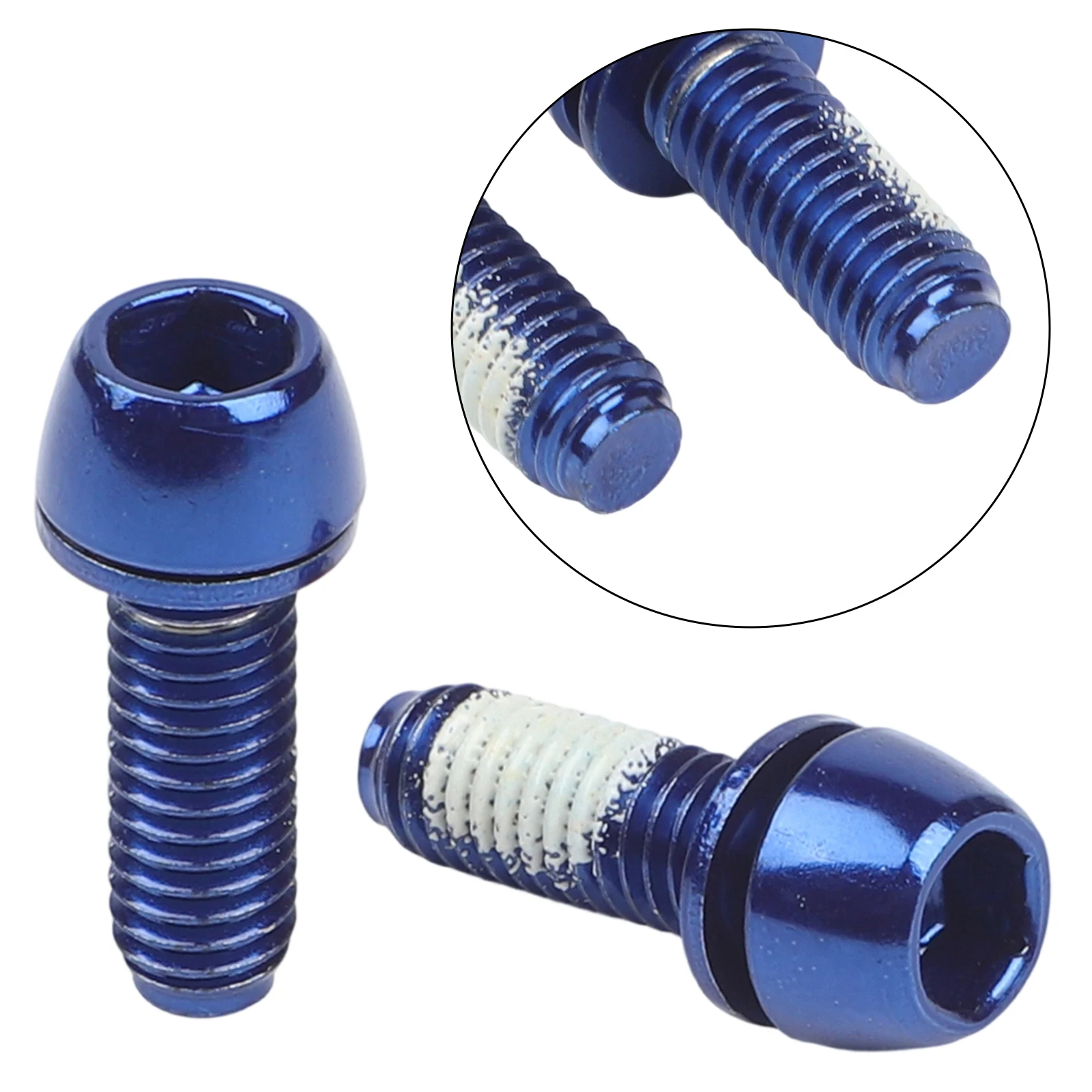 Bicycle Crank Bolts M6x18mm W/ Gasket Crankset Arm Fixing Bolts MTB Road Bike Crank Screws Steel Ultralight Bicycle Screws