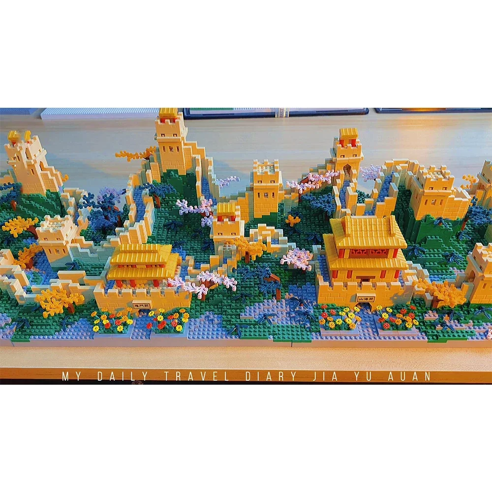 Collectible Great Wall of China Model Building Blocks Toy & Decorative Piece: Enhances Cultural Awareness, Perfect Oriental Gift