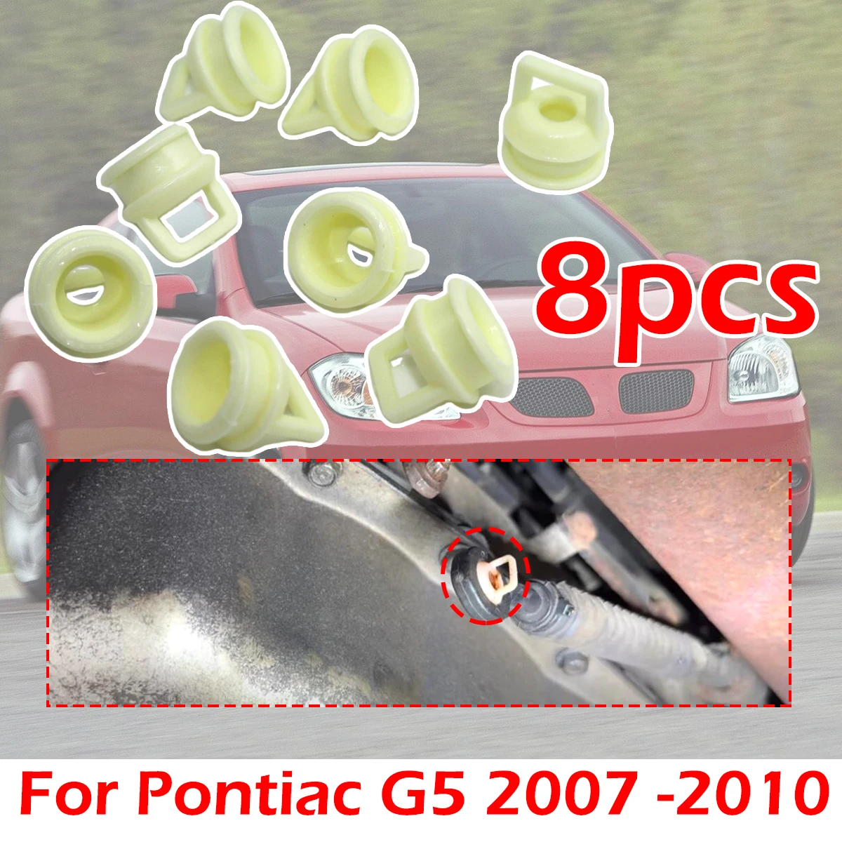 

8pcs Automatic Transmission gear Shift Cable Bushing For Pontiac G5 2007 2008-2010 Rubber Gearbox Grommet Clip Shifter linkage