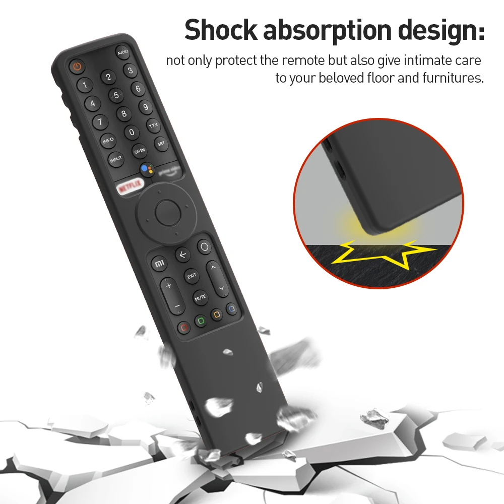 Silicone Case for Xiaomi Mi TV P1/P1E/Q1/Q1E/A2 Bluetooth-compatible Voice Remote XMRM-19 Cover for Xiaomi Smart TV A2 Remote