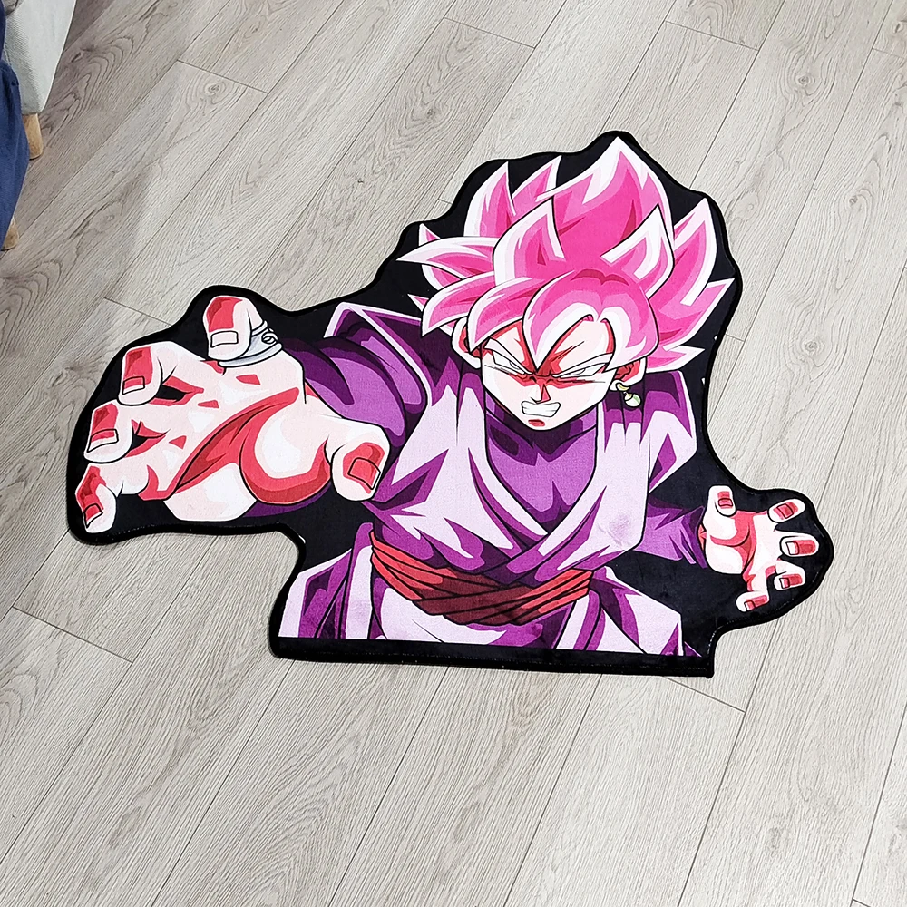 Irregular Rugs Anime Vegetto Dragon Ball Z Customize Purple Cartoon Rug Handmade Carpet Area Rug for Home Decor