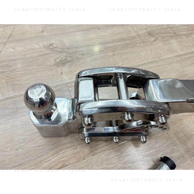 Car towbar square port tow hook 304 stainless steel adjustable tow hook height adjustable hook