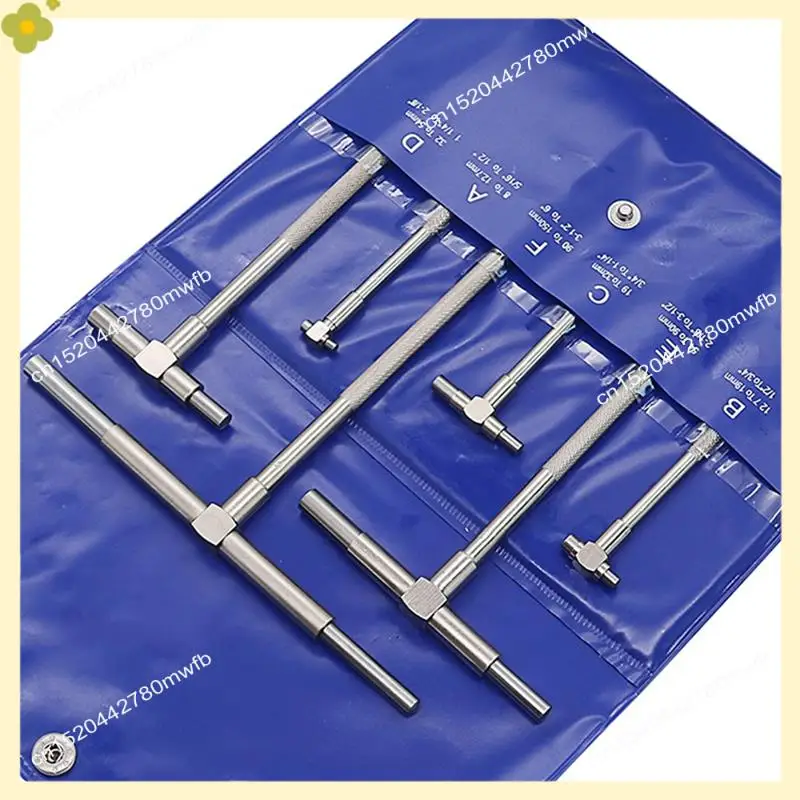 LDHL 8-150Mm (5/16Inch-6Inch) Telescoping Gauge Set 6Pcs Internal Gauge Hole Gauges For Quick Inside Measurements Of Holes