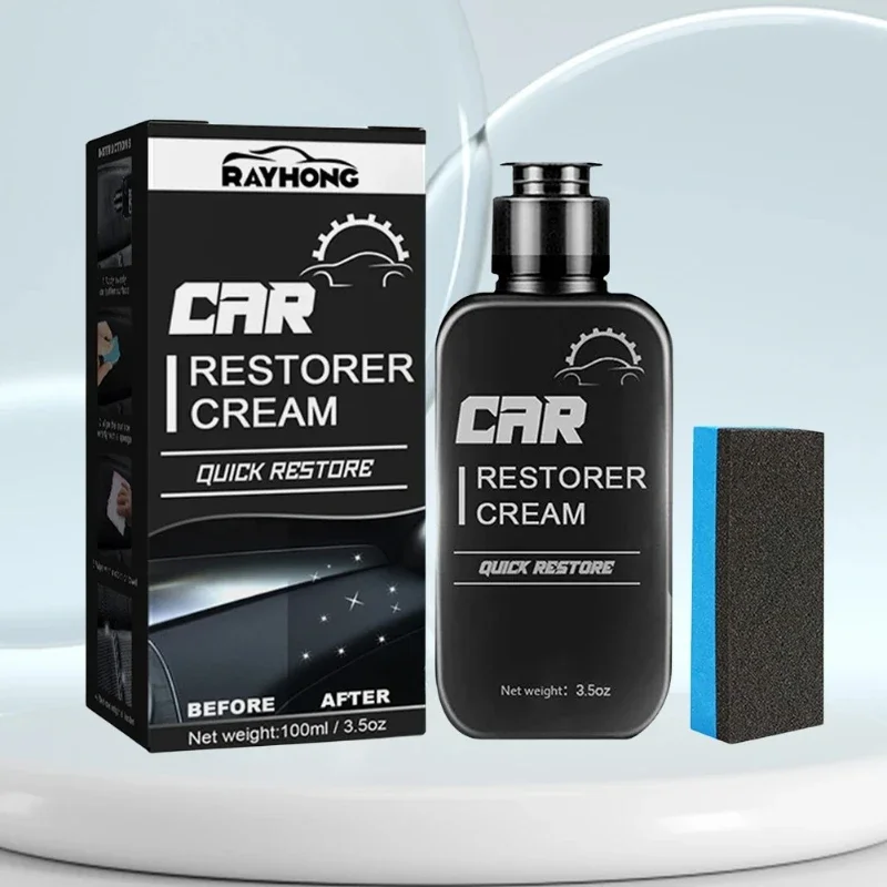 ‌ مرمم بلاستيك لوحة القيادة المتقدمة - شمع تلميع مضاد للغبار مع حماية لامعة تدوم طويلاً