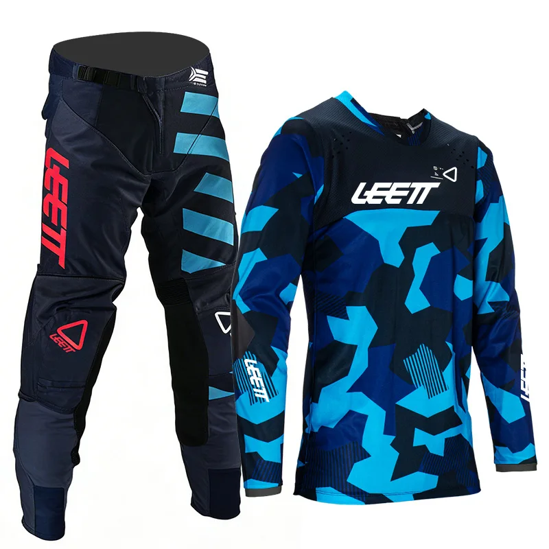 2026 Leett Motocross Jersey and Pants Adult Man Woman Enduro Off-Road Name and Number Customization Thick Racing Gear Set Black