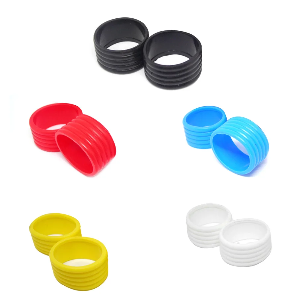 2 Pieces Tennis Racket Grip Rubber Ring Overgrip Fix Bands Grip Tape Finishing Protector Supplies Professional