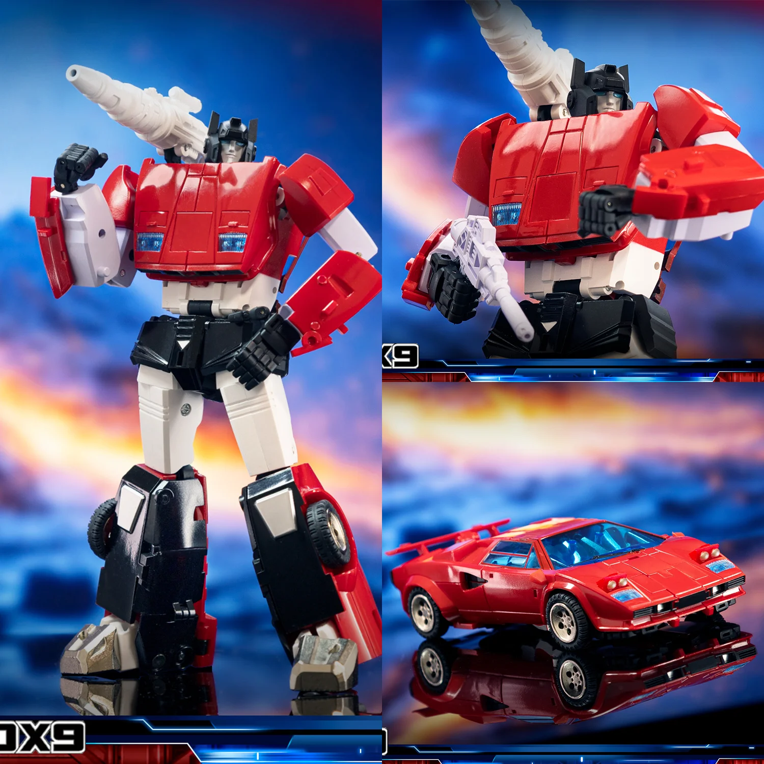 [Available in Jan/Feb] DX9 Transformation D-21 18cm Red Storm G1 Sideswipe MP Scale Robot Action Figure Toys Gifts