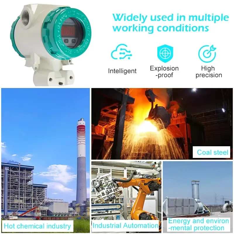 Pt100 Rtd Sensor Temperature Sensors Transmitter Temperature Thermometer for Furnace