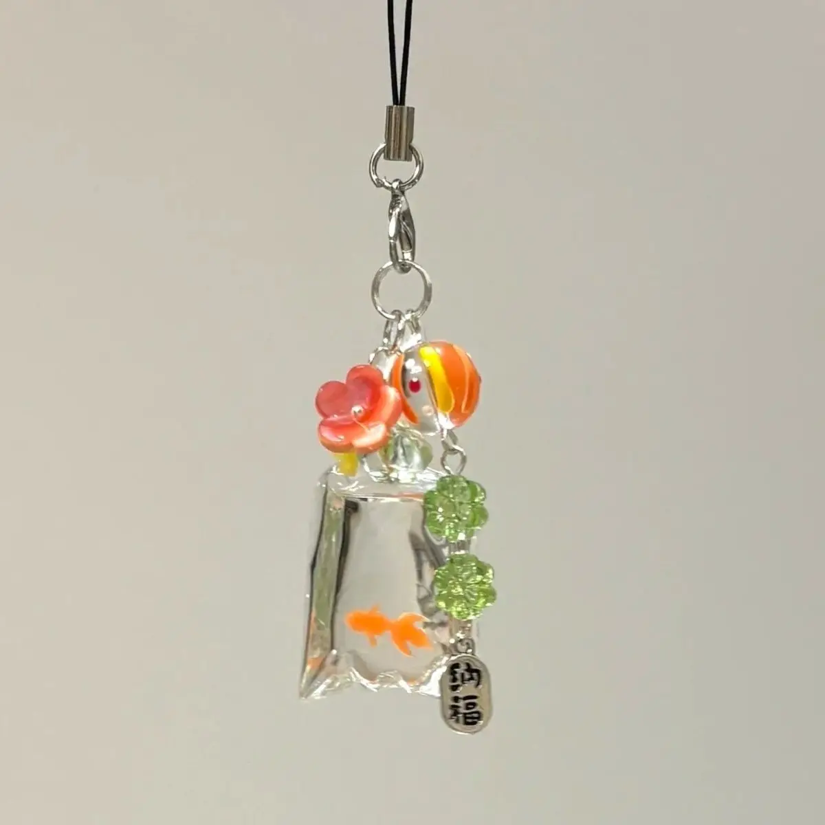 Cute Fish Keychain Phone Charms Lanyard Pendant Colorful Lucky Cases for iPhone15 CCD Camera Schoolbag Decor Y2K Accessories view 3