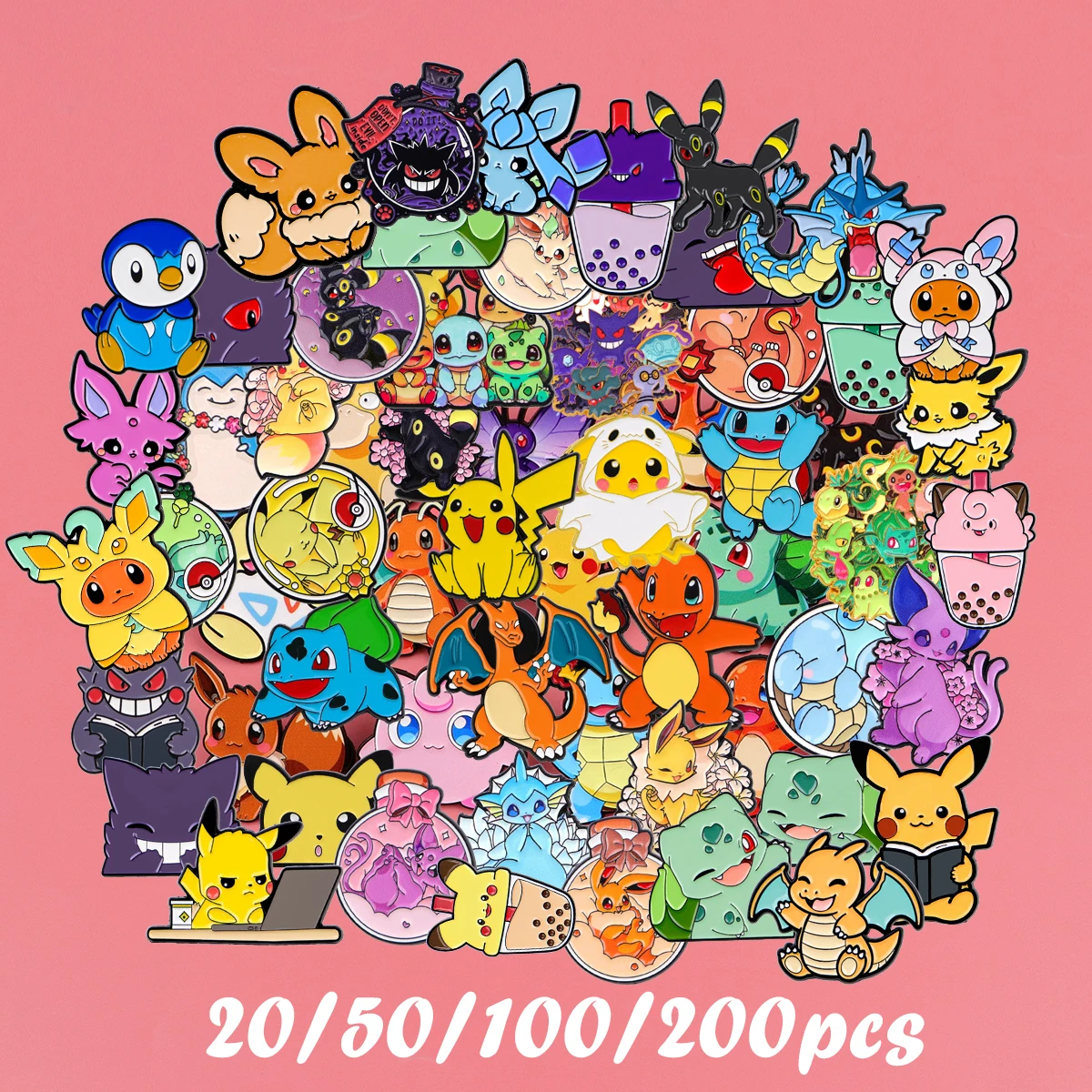 Wholesale 20/50/100/200pcs Game Brooch Bulk Cartoon Enamel Pin Set Lapel Pins Badges Fashion Jewelry
