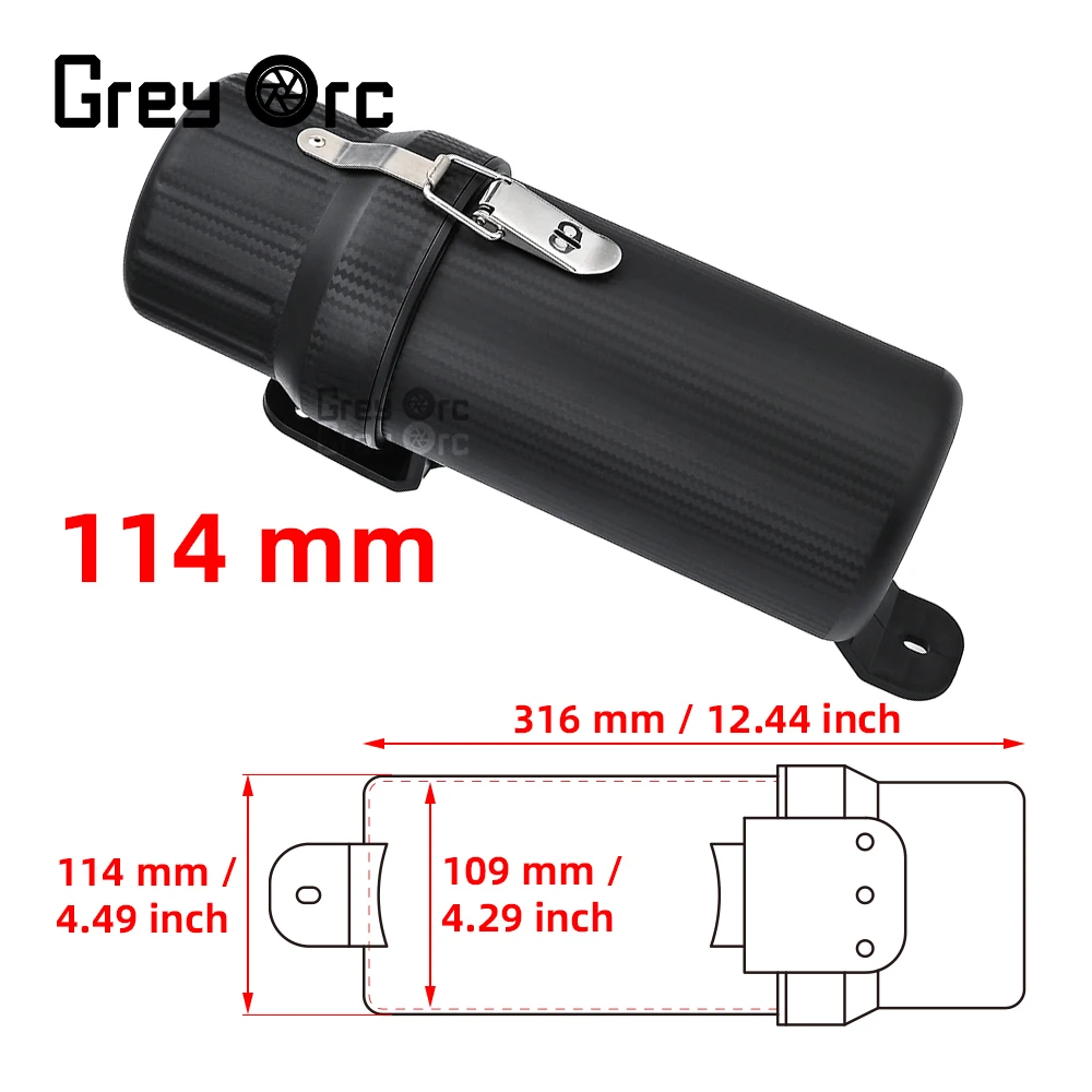 Universal Motorcycle Tool Tube Storage Box Waterproof Gloves Case for Honda BMW Yamaha Kawasaki - Durable Bike Accessory