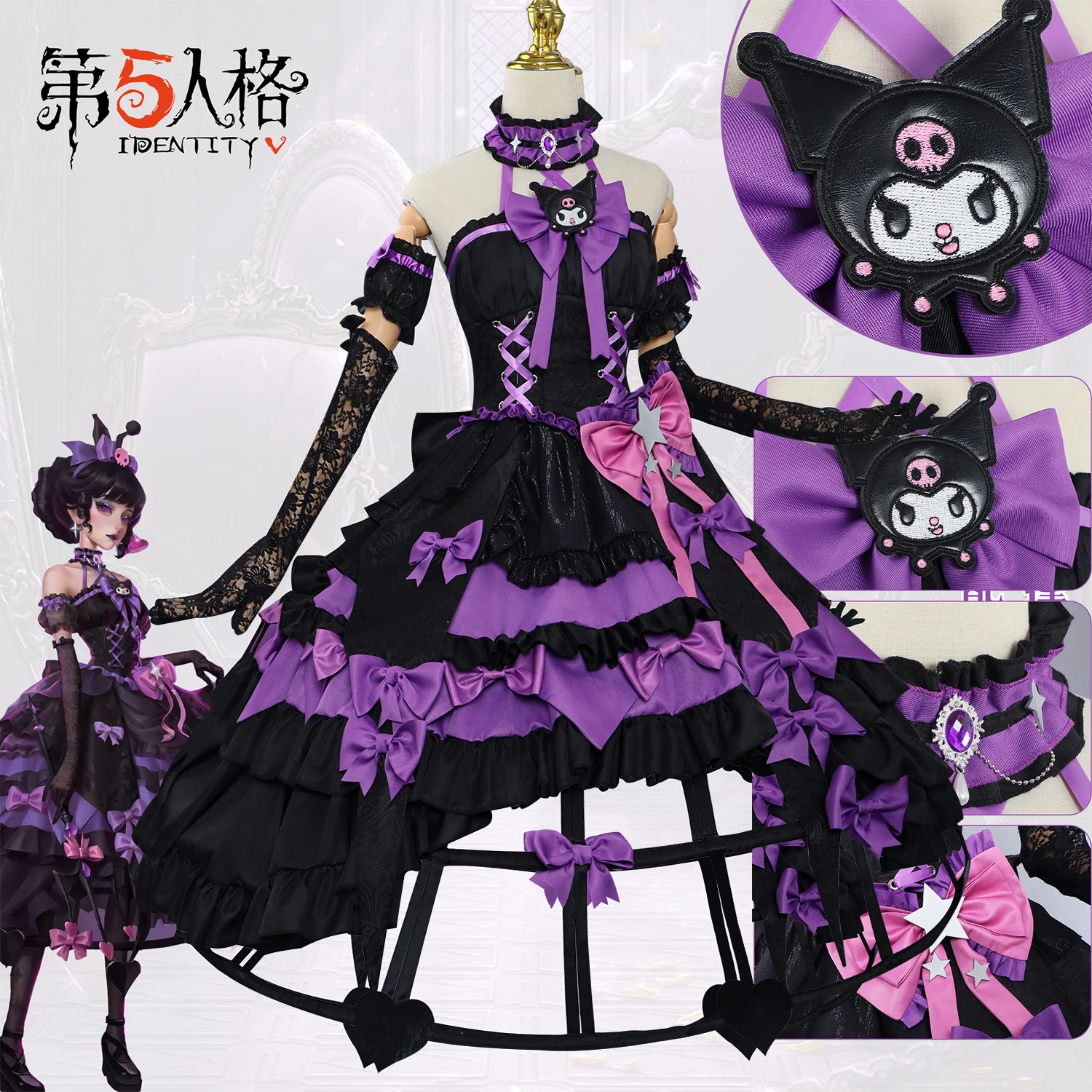 Bloody Queen Mary Cosplay Costumes Game ldentity Bloody Queen Cosplay Costume Uniform Lolita Dress Cammival Anime Halloween