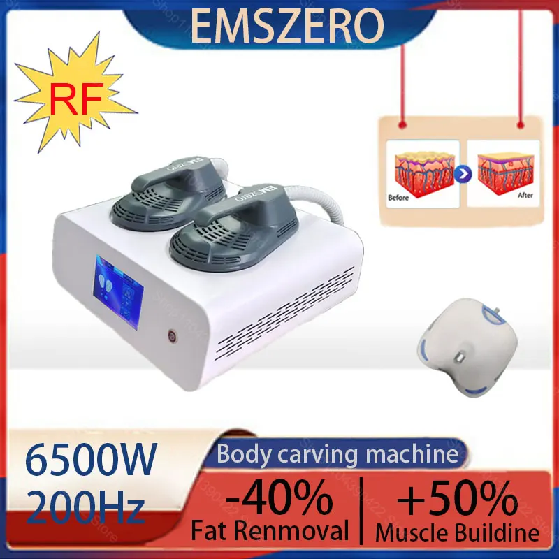 

Mini portable EMS machine burning fat muscle stimulator 6500W 200Hz RF electromagnetic body shaping machine EMSZERO