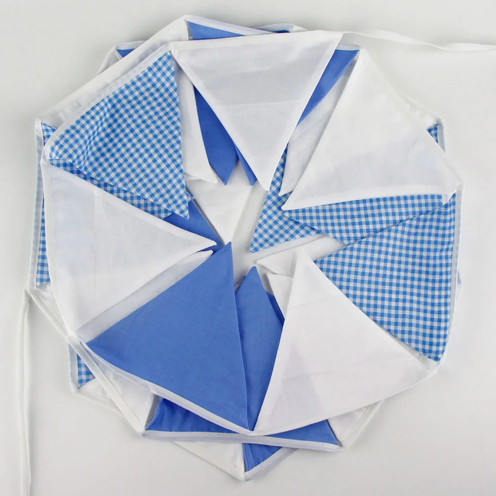 

1Pcs Triangle Flag Decoration Cloth Banner Wedding Party Birthday Festival String Flags Festival Background Decoration