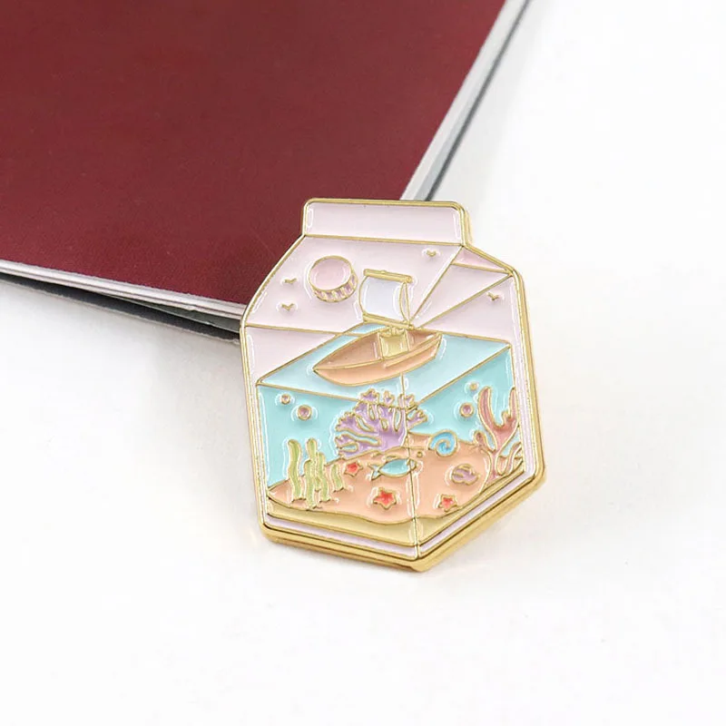 

A3852 Cartoon Creative Enamel Pin Lapel Pins for Backpacks Brooches on Clothes Women's Brooch Jewelry Accessories New Year Gift