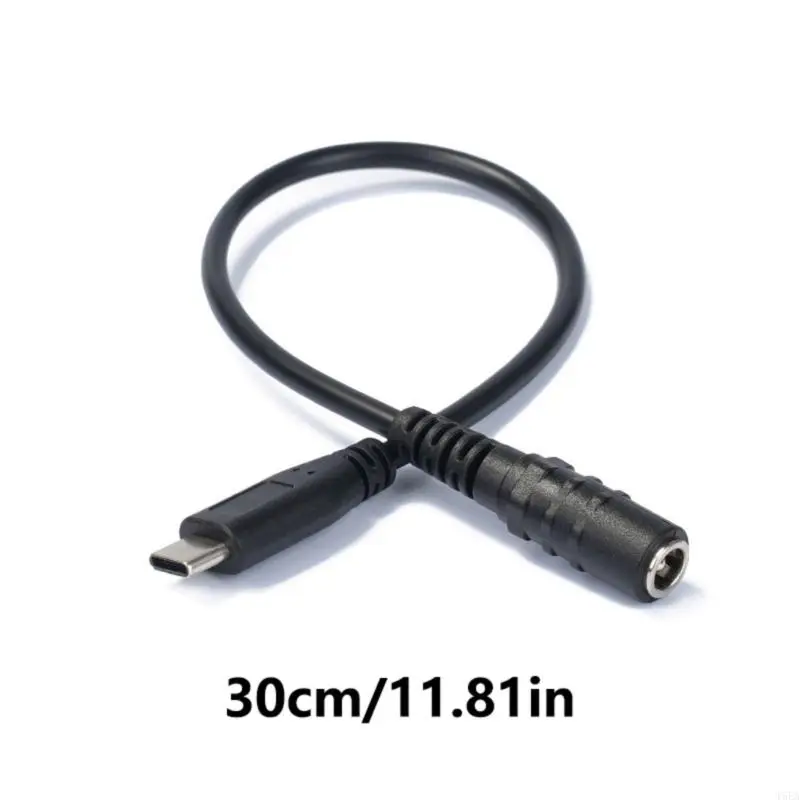 T5EA USB Type C to DC5521 5.5x2.1mm محول الموصل الإناث لأجهزة مختلفة