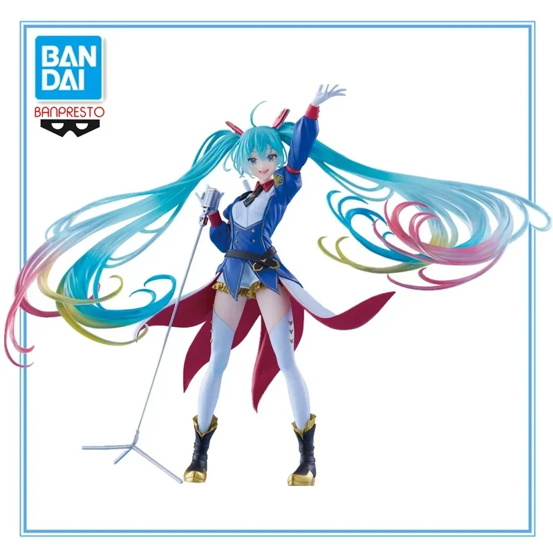 在庫ありオリジナルバンダイバンプレスト-vocaloid-初音ミク-pvc-アニメキャラクターモデルコレクションホリデーおもちゃギフト