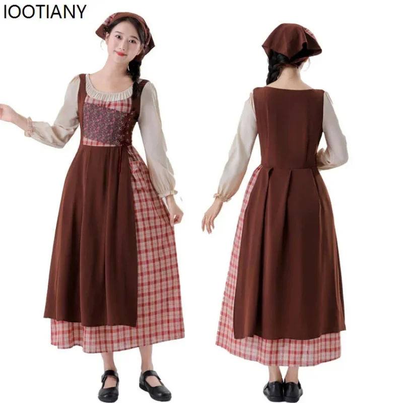 

Костюм для косплея ABC123: Девочка с фитильками (Хэллоуин), пасторальная фермерская горничная, бедняжка, для сценических выступлений, 3d, 5h, 9v.